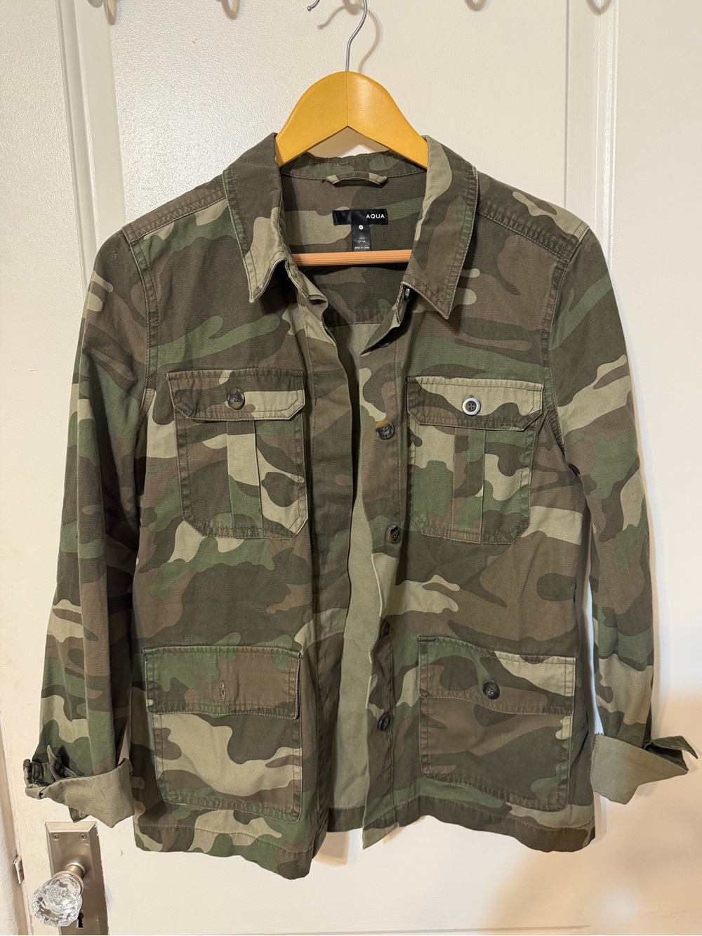 Aqua Camo Jacket - 100% cotton